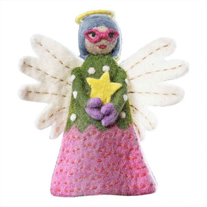 Decorations - Props Merry & Bright Felt Angel Tree Topper 30cm Each