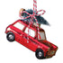 Merry & Bright Novelty Car Tree Hanging Decoration 5cm x 7cm Each