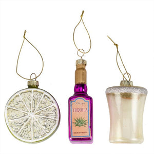 Decorations - Props Merry & Bright Novelty Tequila Set Hanging Tree Decorations 10cm x 3cm 3pk