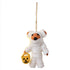 Pumpkin Spice Felt Mummy Bear Hanging Tree Decoration 10cm x 6cm Each