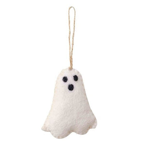 Decorations - Props Pumpkin Spice Ghost Felt Hanging Tree Decoration 9cm x 2cm Each