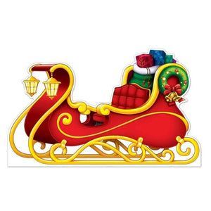 Decorations - Props Stand-Up Santa's Sleigh 91cm x 152cm Each