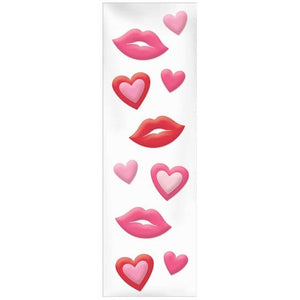 Decorations - Props Valentine's Day Gel Window Clings 23cm x 15cm Each