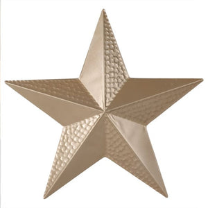 Decorations - Props Velvet Luxe Hammered Metal Gold Star Decoration 35cm Each