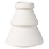 White Christmas Ceramic Tree Candle Holder 8cm x 7.5cm 2pk