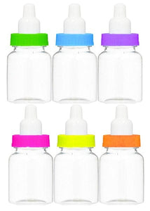 Games & Favors - Favor Boxes, Shreds, Treat & Loot Bags Baby Shower Bottles Multi-colored Favor Containers 6pk