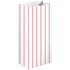 Apple Red Stripe Paper Treat Bags 13cm x 25cm x 7.5cm 8pk