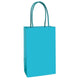 Games & Favors - Favor Boxes, Treat & Loot Bags Caribbean Blue Paper Kraft Bags FSC 8pk