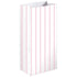 New Pink Stripe Paper Treat Bags 13cm x 25cm x 7.5cm 8pk
