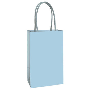 Games & Favors - Favor Boxes, Treat & Loot Bags Pastel Blue Paper Kraft Bag FSC 21cm x 13cm x 8cm 8pk