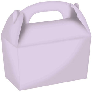 Games & Favors - Favor Boxes, Treat & Loot Bags Pastel Lilac Gable Boxes FSC 15cm x 17.5cm x 10cm 4pk