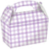 Pastel Purple Gingham Paper Treat Box 4pk