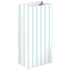 Robin's Egg Blue Stripe Paper Treat Bags 13cm x 25cm x 7.5cm 8pk
