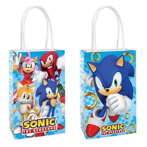 Games & Favors - Favor Boxes, Treat & Loot Bags Sonic the Hedgehog Paper Kraft Bags 21cm x 13cm x 8cm 8pk