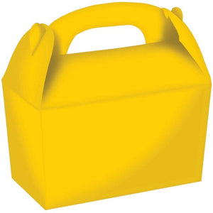 Games & Favors - Favor Boxes, Treat & Loot Bags Sunshine Yellow Gable Boxes FSC 15cm x 17.5cm x 10cm 4pk