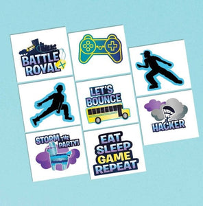 Games & Favors - Favors, Activity Kit & Stickers Battle Royal Tattoo Favors 8pk