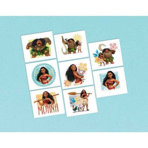 Games & Favors - Favors, Activity Kit & Stickers Moana Tattoo Favors 8pk