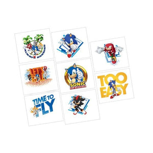 Games & Favors - Favors, Activity Kit & Stickers Sonic the Hedgehog Tattoos 8pk
