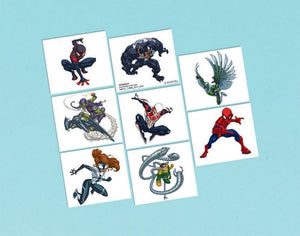 Games & Favors - Favors, Activity Kit & Stickers Spider-Man Webbed Wonder Tattoo Favors 8pk