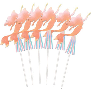 Games & Favors - Favors, Activity Kit & Stickers The Little Mermaid Wands 6pk