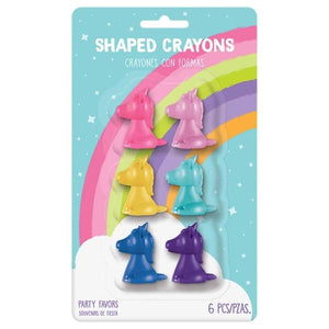 Games & Favors - Favors, Activity Kit & Stickers Unicorn Crayons 6pk