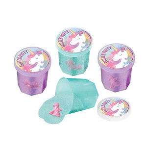 Games & Favors - Favors, Activity Kit & Stickers Unicorn Glitter Putty 12pk