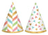 Confetti Fun Mini Cone Hats 10cm 12pk