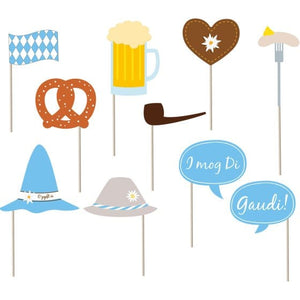 Games & Favors - Photo Props & Fun Signs Oktoberfest Photo Booth Props Kit