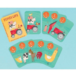 Games & Favors - Pinatas & Party Game Barnyard Birthday Memory Game Playing Cards Favors 8pk