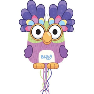 Games & Favors - Pinatas & Party Game Bluey Chattermax 2D Shape Pull String Pinata Each