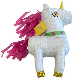 Games & Favors - Pinatas & Party Game Magical Unicorn 3D Shape Pull String Pinata Each