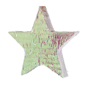 Games & Favors - Pinatas & Party Game Star 2D Shape Iridescent Foil Pinata 47cm x 8cm x 45cm Each