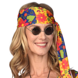 Glasses & Sunnies 70s Hippie Black Sunglasses