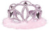 Iridescent Tiara with Pink Feathers Marabou Each