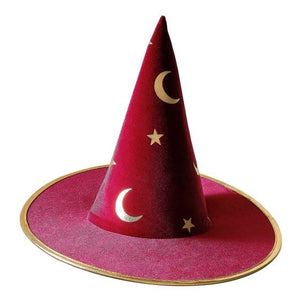 Hats & Headwear - Hats & Helmets Fancy Dress Burgundy Velvet Magician Hat