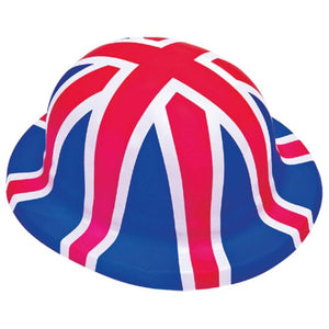 Hats & Headwear - Hats & Helmets Patriotic British Flag Bowler Hat Each