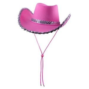 Hats & Headwear - Hats & Helmets Pink Sequins Cowboy Hat