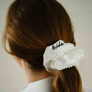 Hats & Headwear - Headbands & Boppers She's Tying the Knot Bride Scrunchie 1.5cm x 3.5cm Each