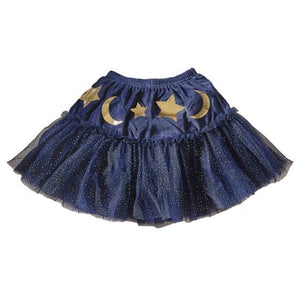 Hosiery & Tutus - Tutus & Skirts Fancy Dress Navy Velvet Sparkle Kids Wizard Tutu 5-7 Years