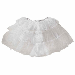 Hosiery & Tutus - Tutus & Skirts Fancy Dress White & Silver Sparkle Fairy Princess Costume Tutu 3-5 Years