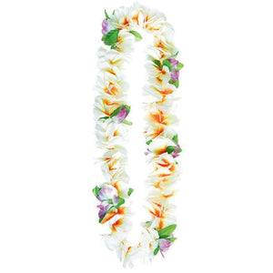 Hula Soft Petals White Leis 101cm Each