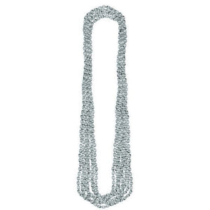 Jewellery Silver Metallic Necklace 76cm 8pk