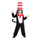 Kids Costume Dr. Seuss The Cat in the Hat Jumpsuit Unisex Costume