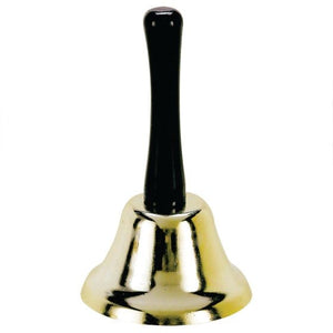 Props - Bells & Instruments Santa Gold Bell Each