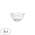 Clear Hammered Look Premium Bowls 369ml 3pk