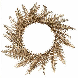 Tableware - Coasters & Doyley Velvet Luxe Gold Fern Wreath Table Place Mats 40cm x 40cm 4pk