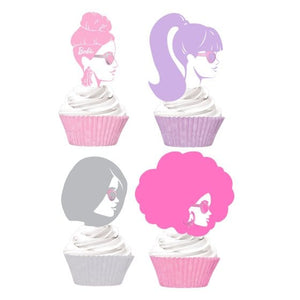 Tableware - Cupcake Stand & Cases Barbie Cupcake & Pick Set