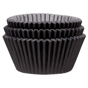 Tableware - Cupcake Stand & Cases Black Cupcake Cases 5cm 75pk