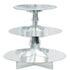 Silver Cupcake 3 Tier Treat Stand 29cm Each