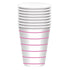 Stripes Paper Cups 266ml 8pk